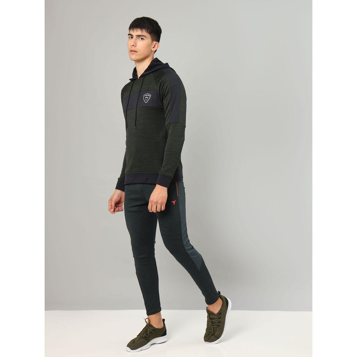 Technosport X Styli Contrast Panel Melange Fleece Jacket with Hood-men-clothing-sportswearandactivewear-hoodiesandsweatshirts-image-6