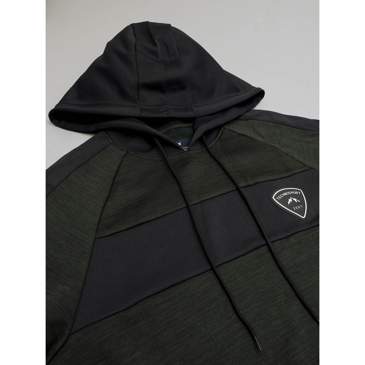 Technosport X Styli Contrast Panel Melange Fleece Jacket with Hood-men-clothing-sportswearandactivewear-hoodiesandsweatshirts-image-8