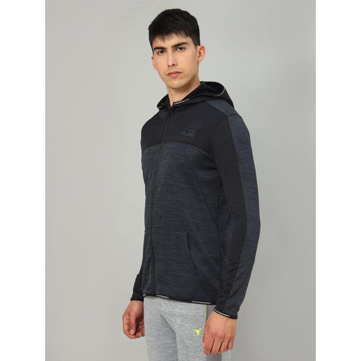 Technosport X Styli Colorblock Melange Fleece Jacket with Hood-men-clothing-jacketsandblazers-jackets-image-5