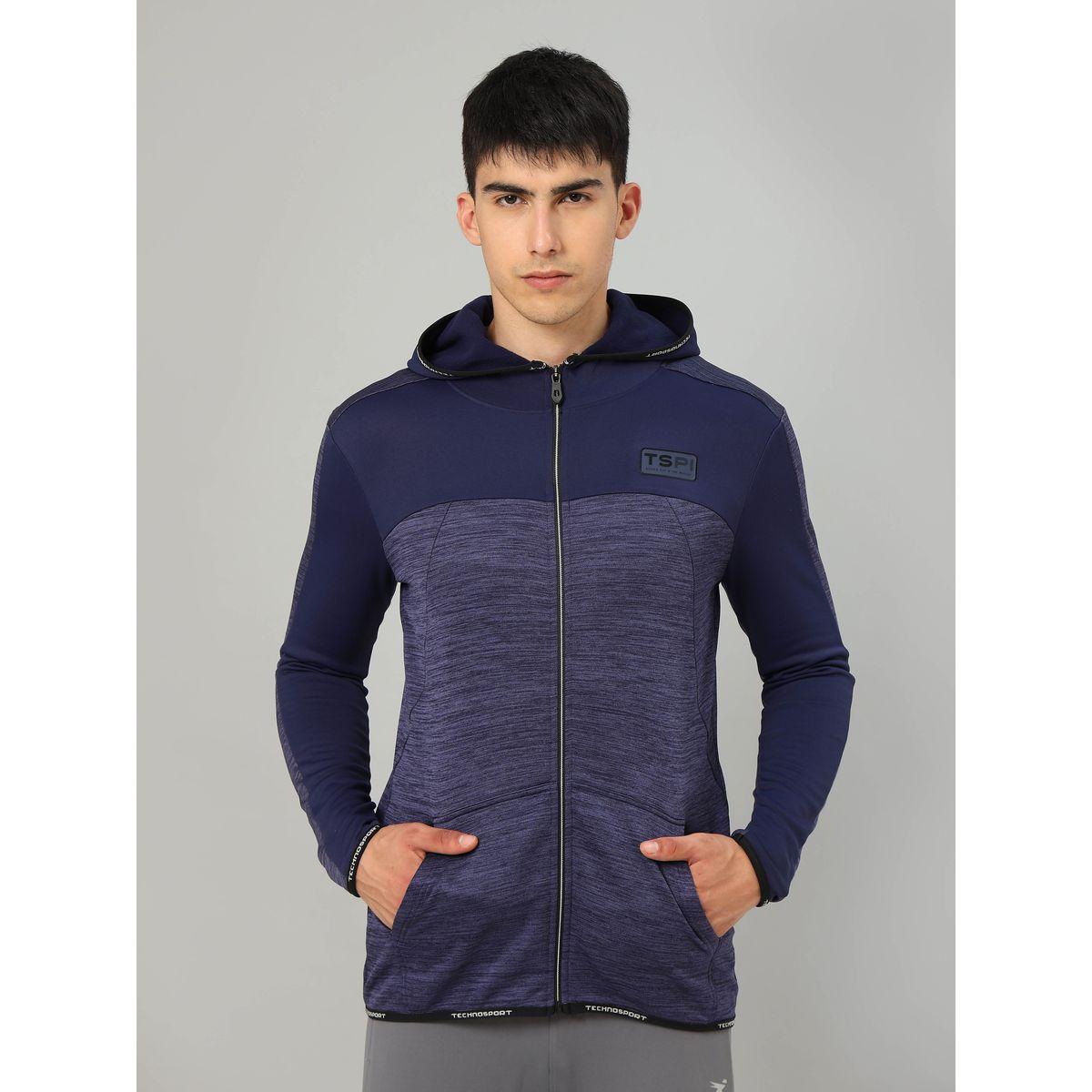 Technosport X Styli Colorblock Melange Fleece Jacket with Hood-men-clothing-sportswearandactivewear-hoodiesandsweatshirts-image-3