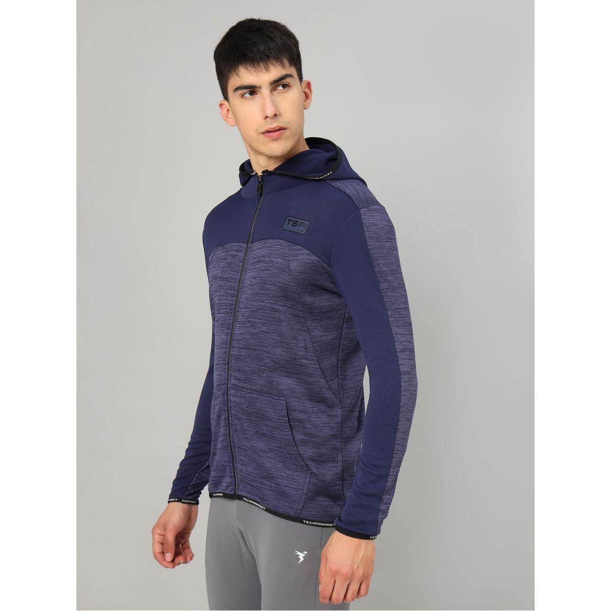 Technosport X Styli Colorblock Melange Fleece Jacket with Hood-men-clothing-sportswearandactivewear-hoodiesandsweatshirts-image-5
