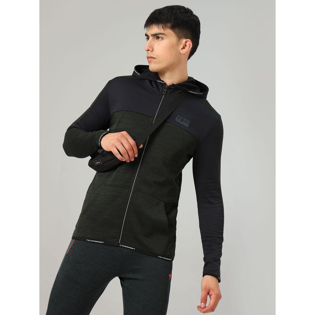 Technosport X Styli Colorblock Melange Fleece Jacket with Hood-men-clothing-jacketsandblazers-jackets-image-2