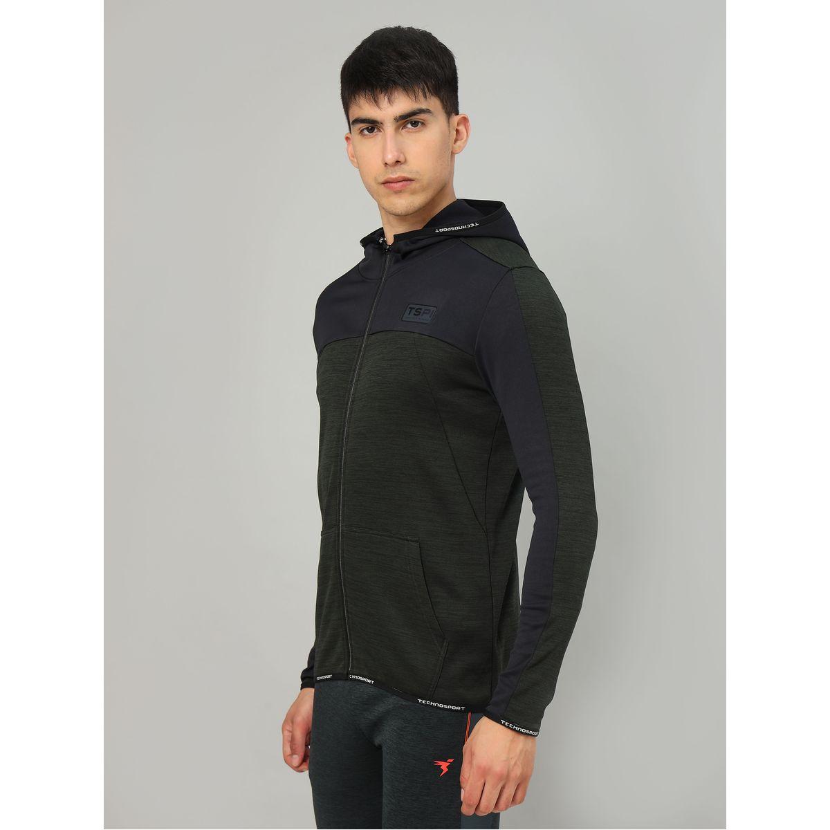 Technosport X Styli Colorblock Melange Fleece Jacket with Hood-men-clothing-jacketsandblazers-jackets-image-3