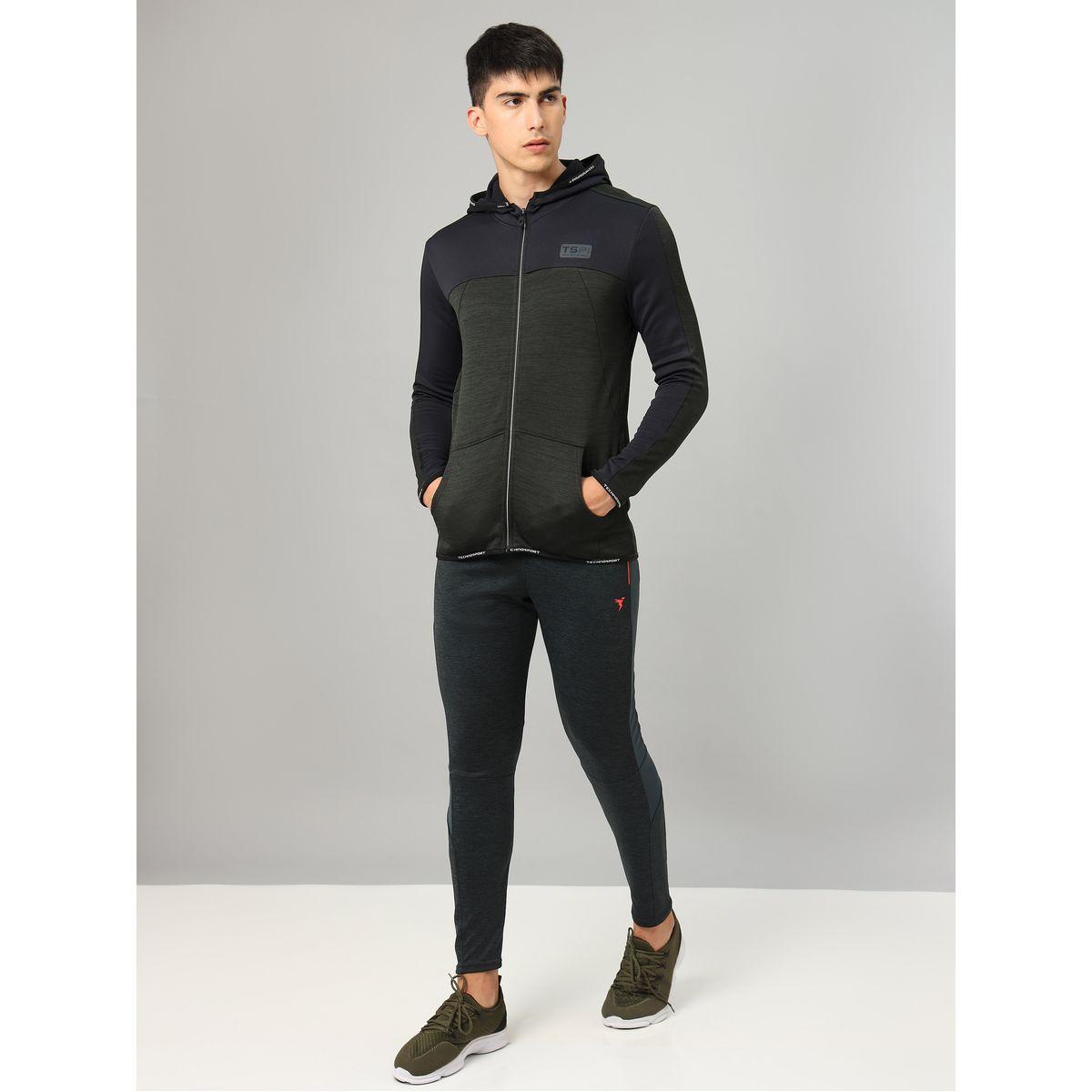 Technosport X Styli Colorblock Melange Fleece Jacket with Hood-men-clothing-jacketsandblazers-jackets-image-4