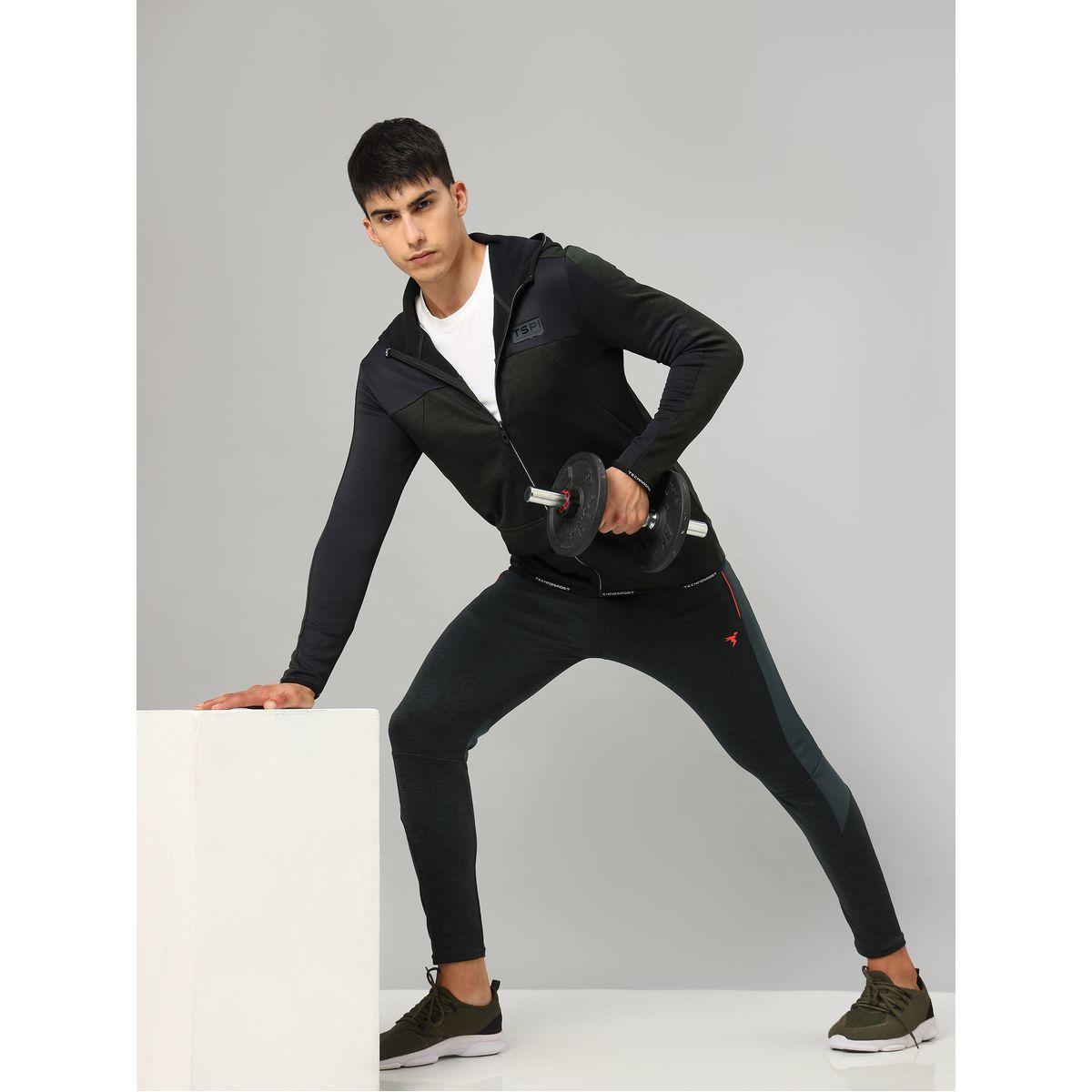Technosport X Styli Colorblock Melange Fleece Jacket with Hood-men-clothing-jacketsandblazers-jackets-image-5