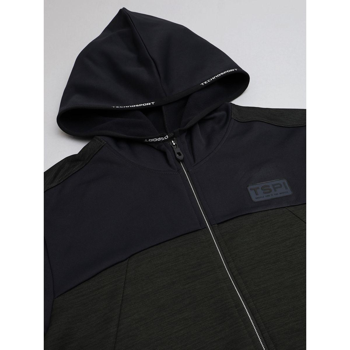 Technosport X Styli Colorblock Melange Fleece Jacket with Hood-men-clothing-jacketsandblazers-jackets-image-7
