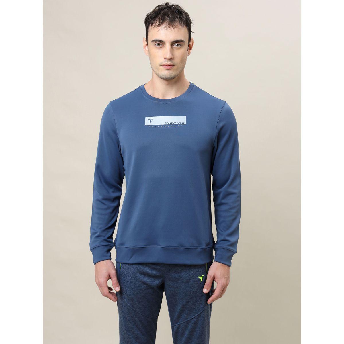 سويت شيرت بقصة سليم فت تكنوسبورت × ستايلي-men-winterwear-hoodiesandsweatshirts-image-1