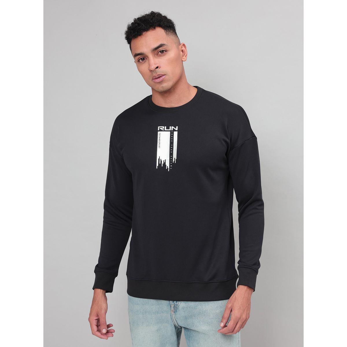 سويت شيرت مطبع بطبعة جرافيك تكنوسبورت × ستايلي-men-winterwear-hoodiesandsweatshirts-image-1