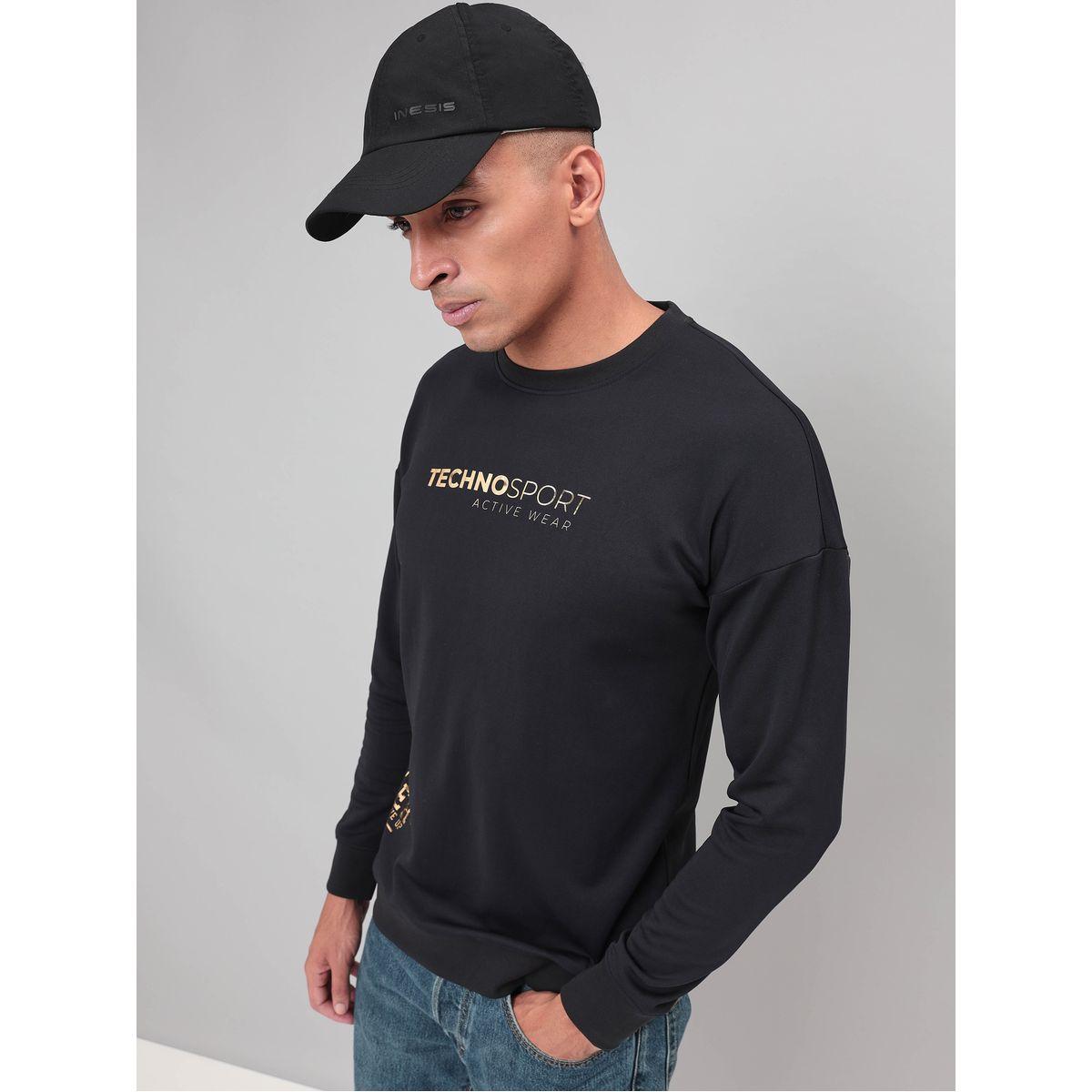 سويت شيرت مطبع بطبعة جرافيك تكنوسبورت × ستايلي-men-clothing-sportswearandactivewear-hoodiesandsweatshirts-image-3