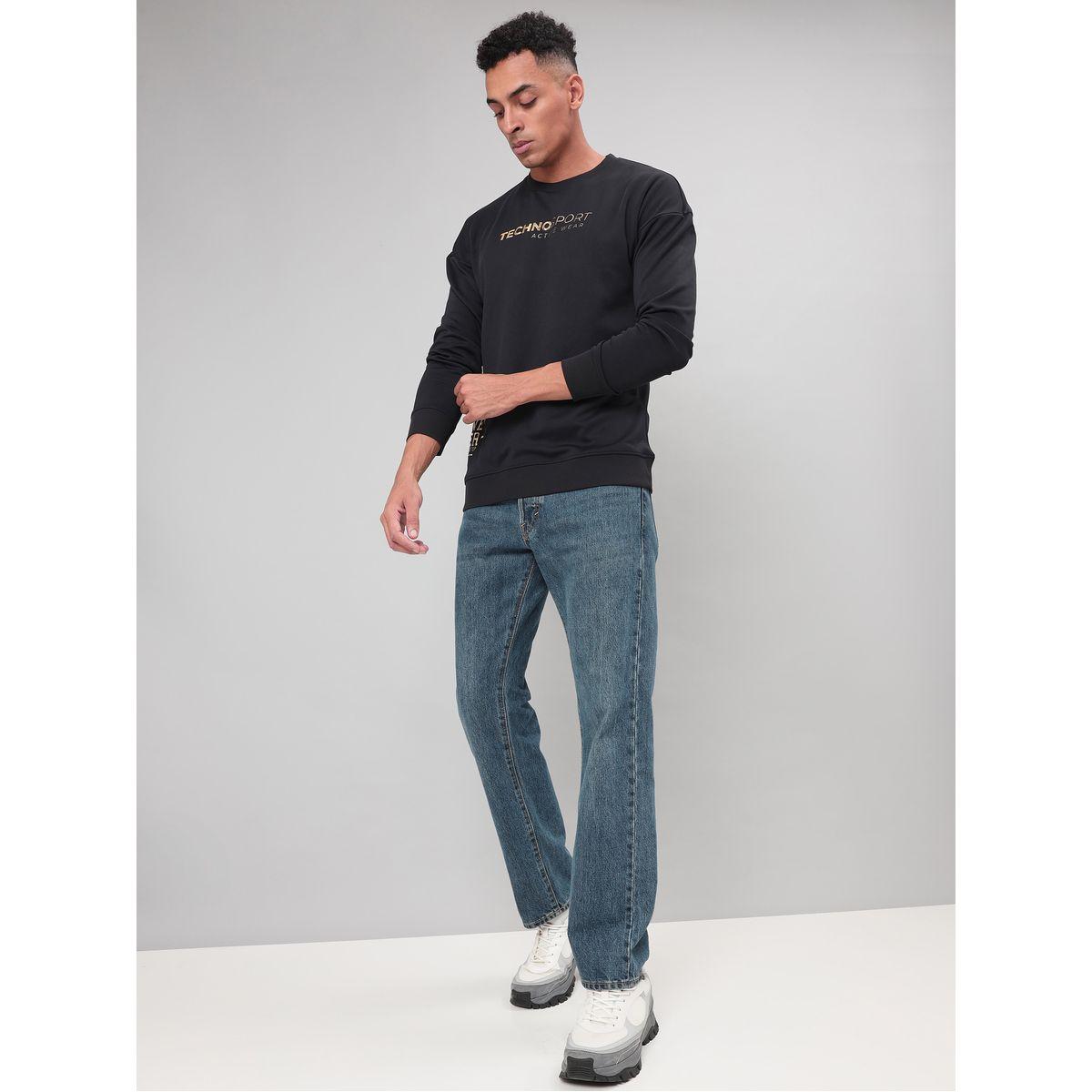 سويت شيرت مطبع بطبعة جرافيك تكنوسبورت × ستايلي-men-clothing-sportswearandactivewear-hoodiesandsweatshirts-image-4