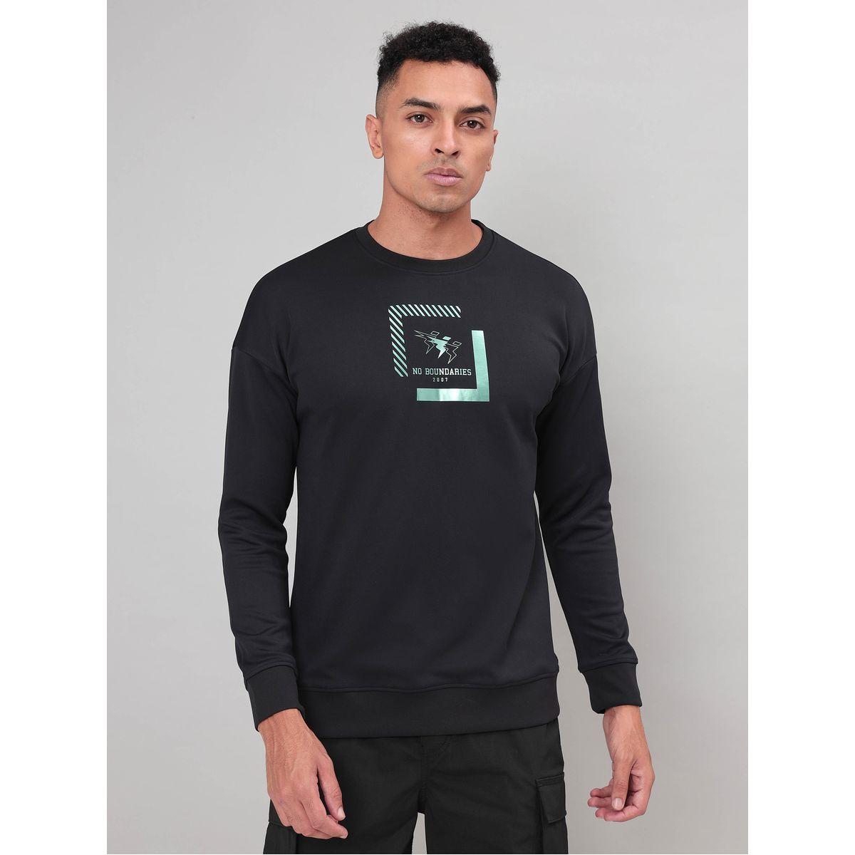 سويت شيرت مطبع بطبعة جرافيك تكنوسبورت × ستايلي-men-clothing-sportswearandactivewear-hoodiesandsweatshirts-image-1
