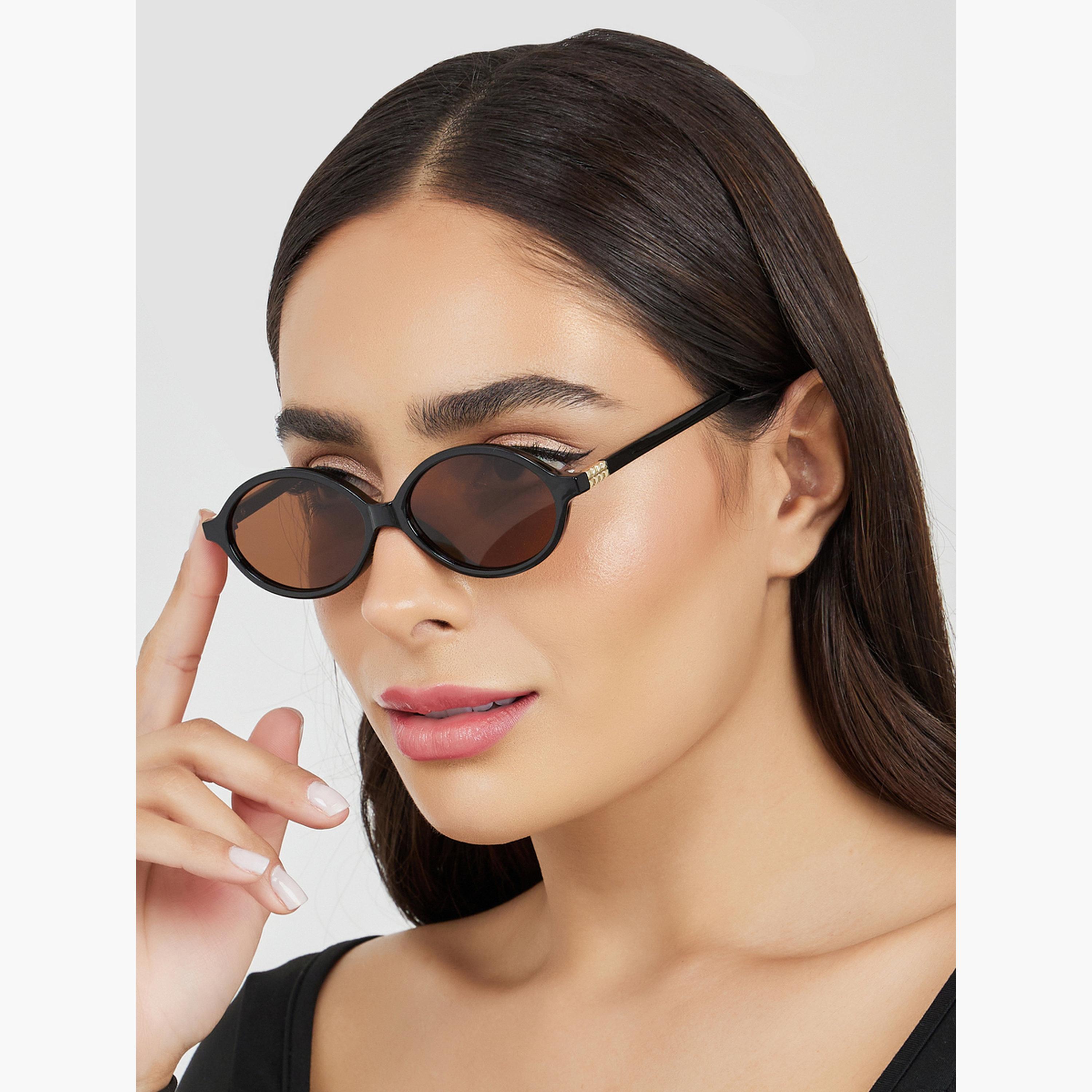 Styli Full Rim Round Frame Sunglass-women-sunglasses-image-2