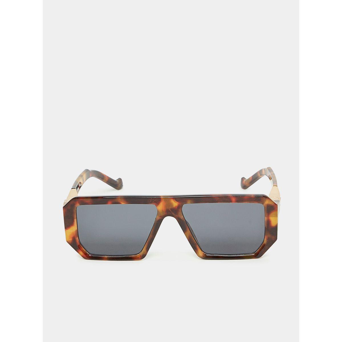 Styli Tortoise Wide Frame Rectangle Sunglasses-women-sunglasses-image-3
