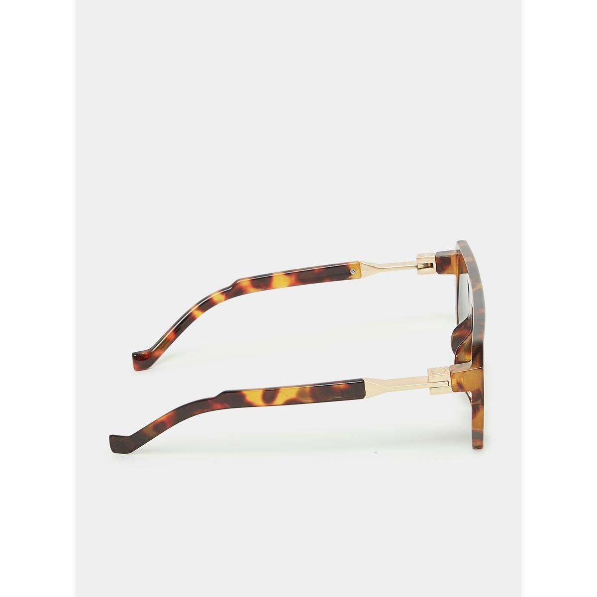 Styli Tortoise Wide Frame Rectangle Sunglasses-women-sunglasses-image-4