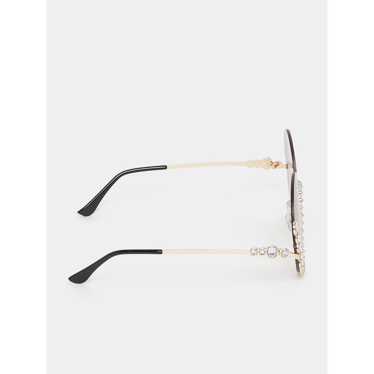 Styli Embellished Round Frame Sunglasses-women-sunglasses-image-4