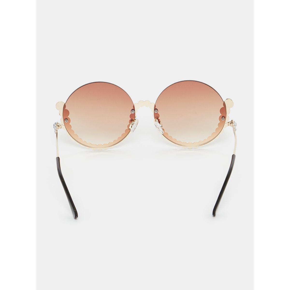 Styli Embellished Round Frame Sunglasses-women-sunglasses-image-5