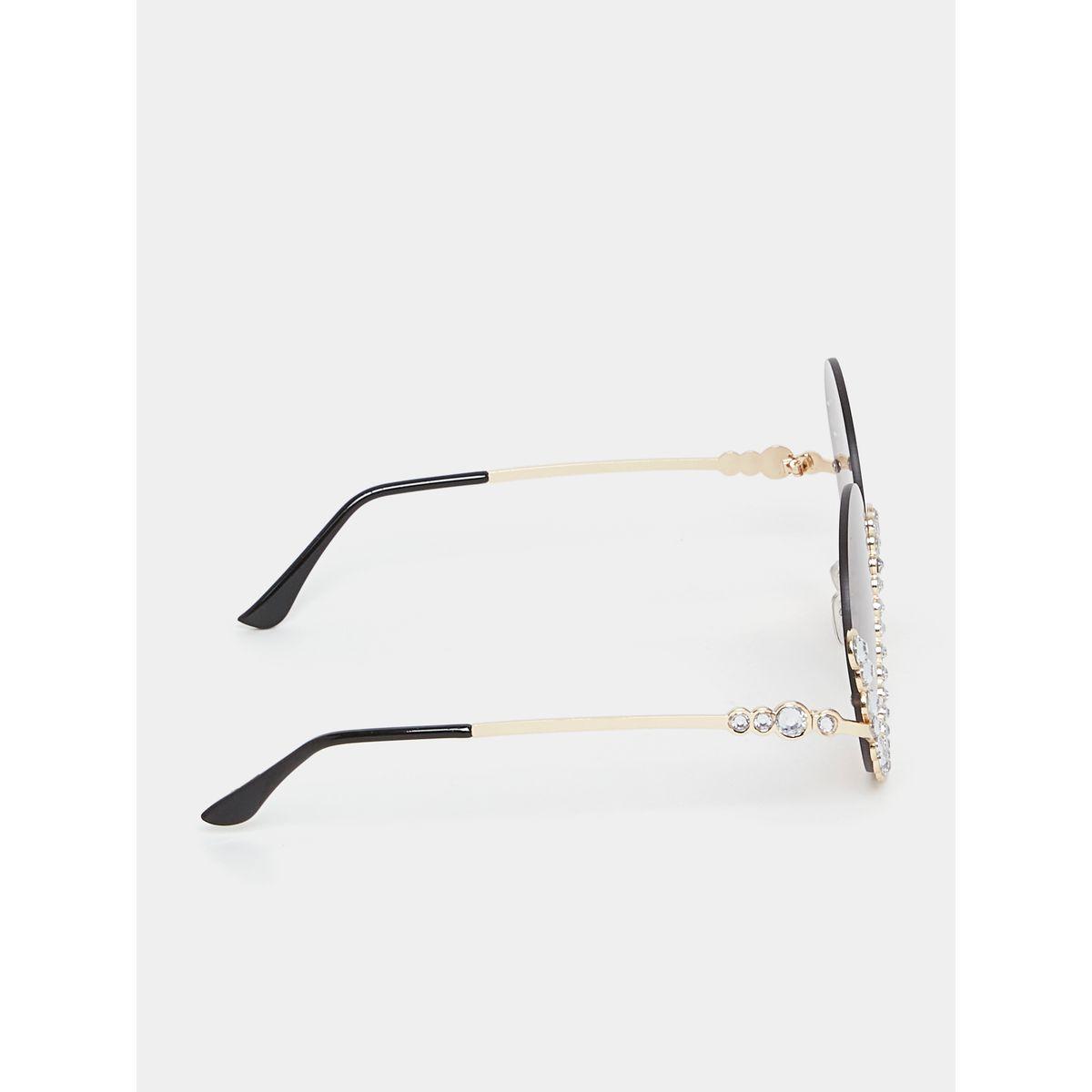 Styli Embellished Round Frame Sunglasses-women-sunglasses-image-3