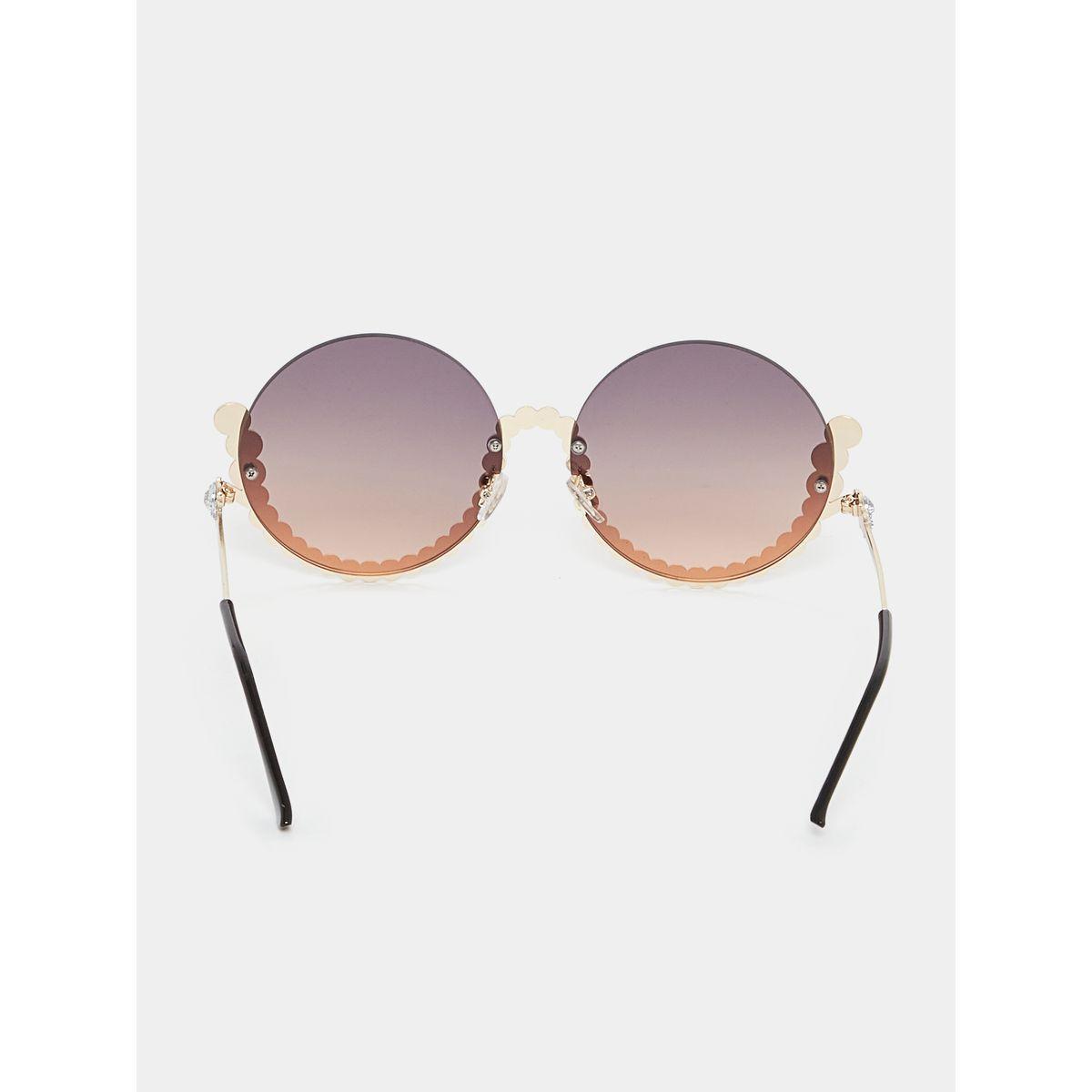 Styli Embellished Round Frame Sunglasses-women-sunglasses-image-4