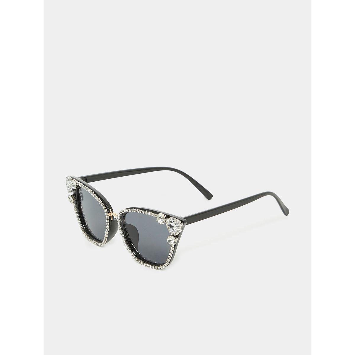 Styli Embellished Full Rim Cat Eye Sunglasses-women-sunglasses-image-1