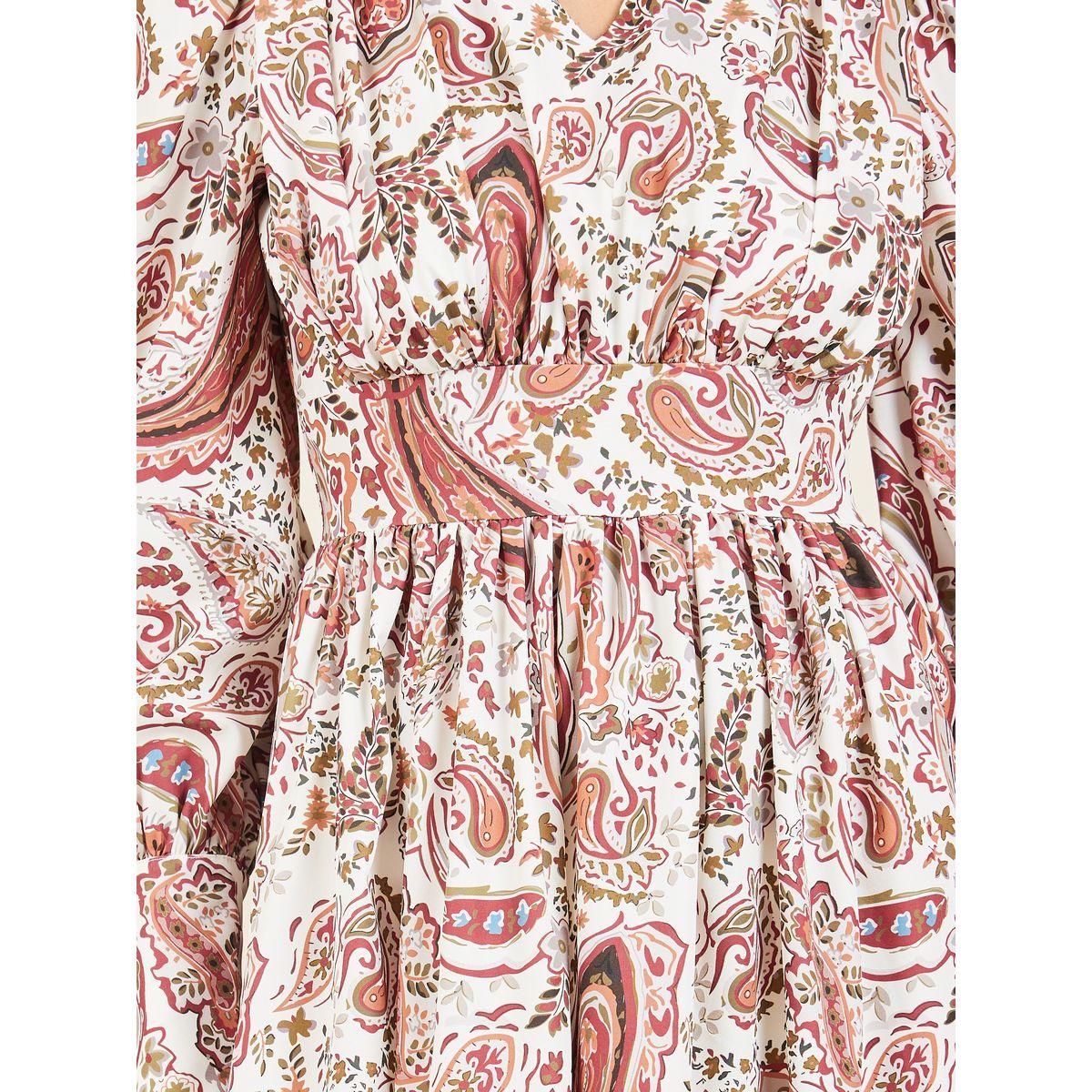 Styli Bohemian Cuffed Sleeve A-Line Maxi Dress-women-clothing-dresses-image-3