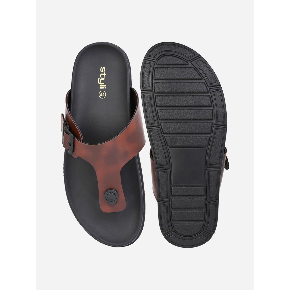 Styli Buckle Elevated Sole Comfort Sandals-men-shoes-sandals-image-4