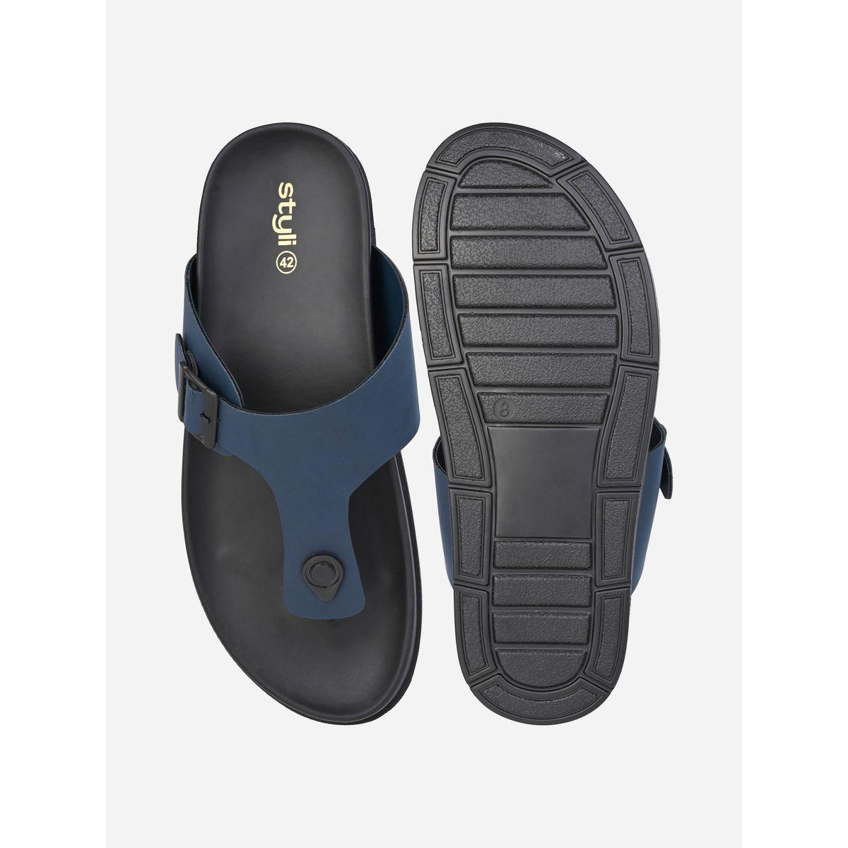Styli Buckle Elevated Sole Comfort Sandals-men-shoes-sandals-image-5