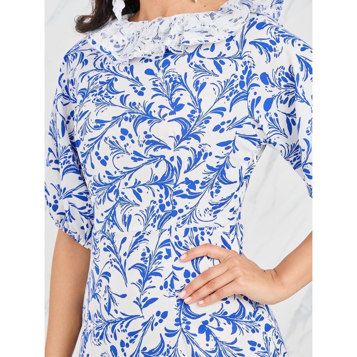 Styli All Over Print Lace Neck Layer Tiered Midi Dress-women-clothing-dresses-image-3