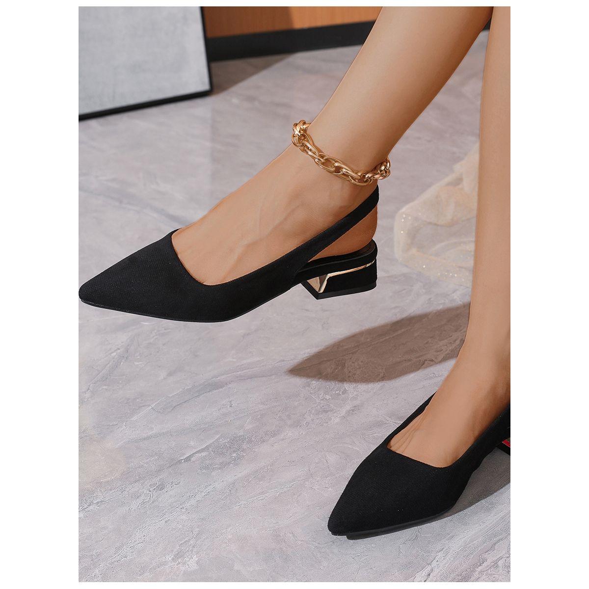 Sneak-a-Peek X Styli Solid Slingback Block Heel Pumps-women-shoes-heels-image-1