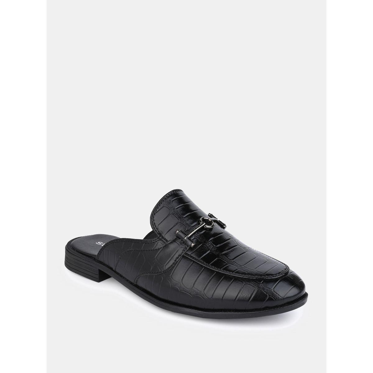 Styli Croc Faux Leather Metal Accent Mules-men-shoes-loafersandmoccasins-image-2