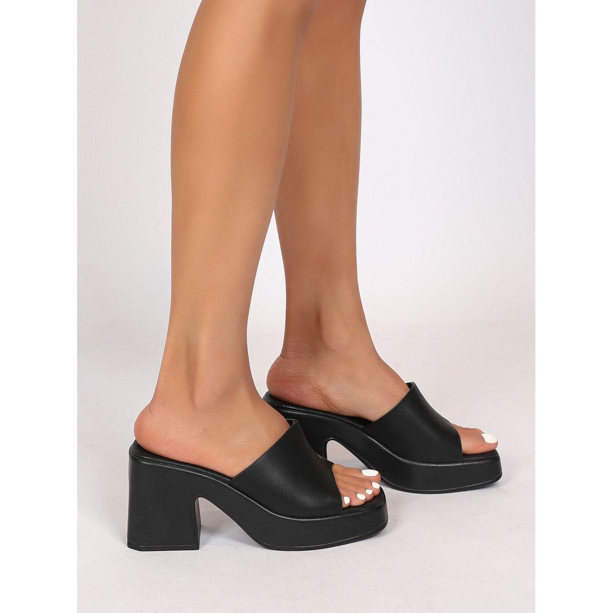 صندل سادة بكعب سميك سنِيك-أ-بِيك × ستايلي-women-shoes-flats-mules-image-4