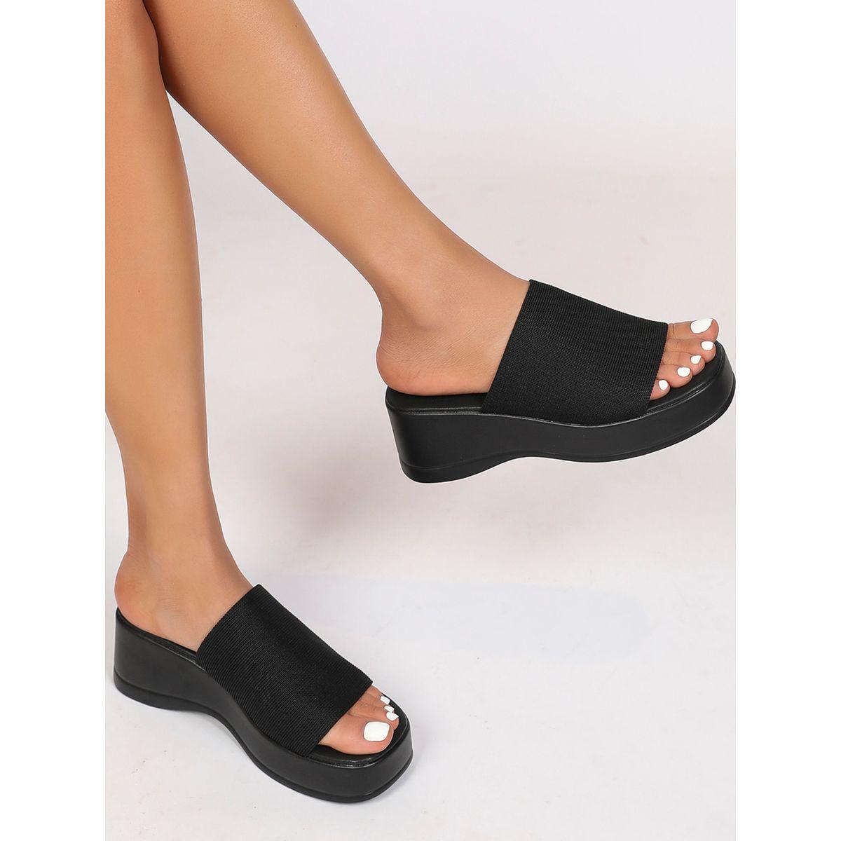 صندل سادة بكعب ويدج وسهل الارتداء-women-shoes-flats-mules-image-1