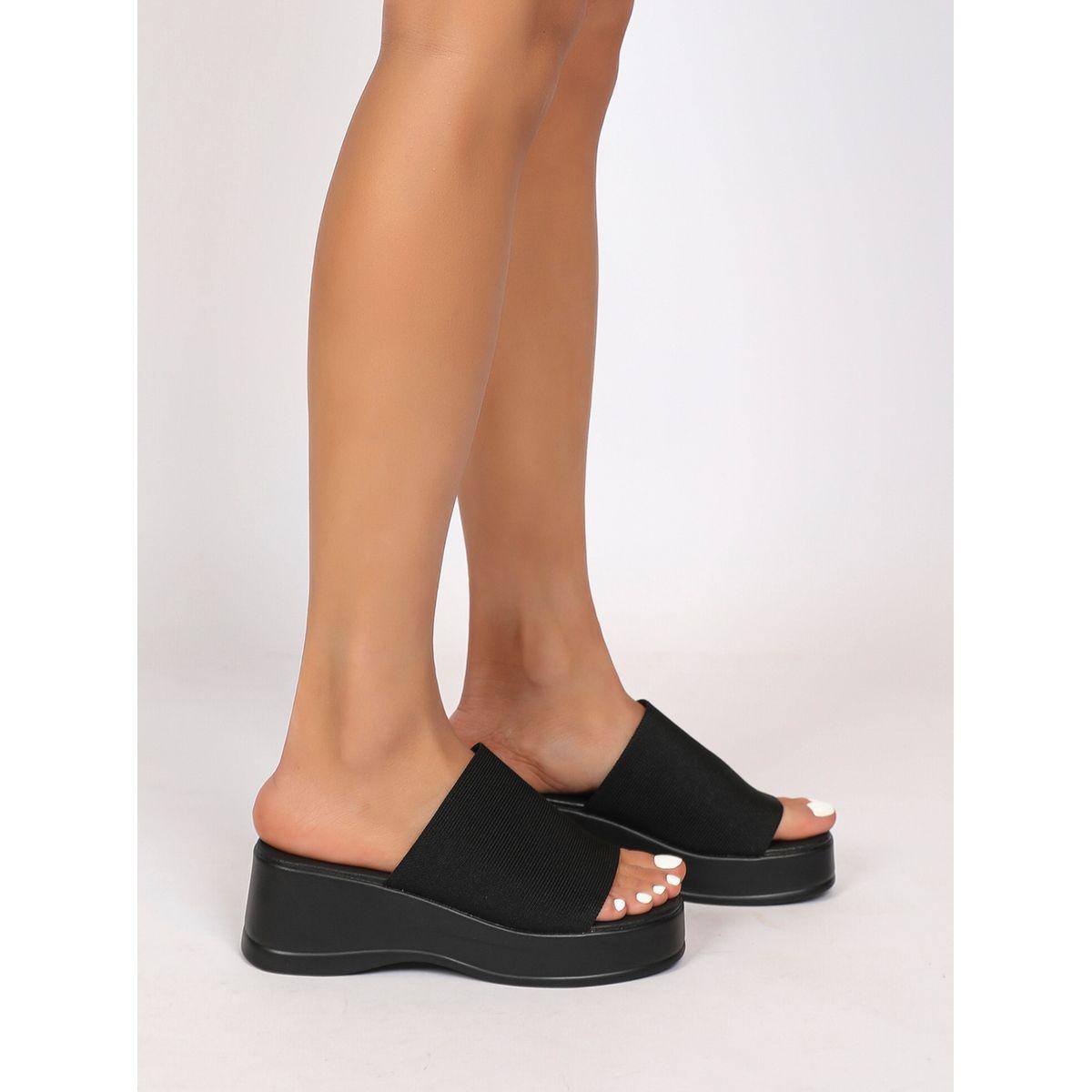 Sneak-a-Peek Solid Slip On Wedge Heel Sandals-women-shoes-flats-mules-image-4