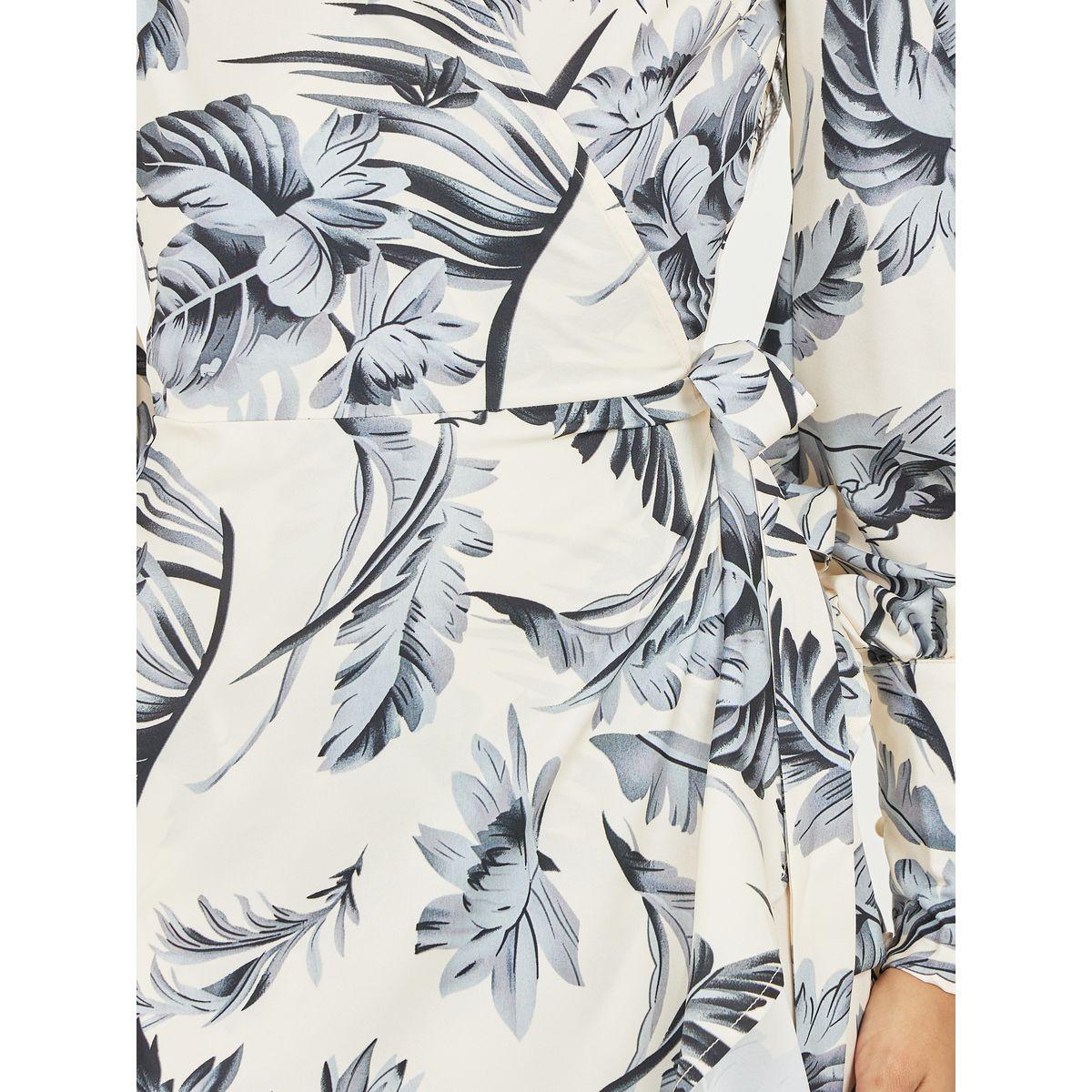 Styli Leaf AOP A-Line Wrap Midi Dress-women-clothing-dresses-image-3
