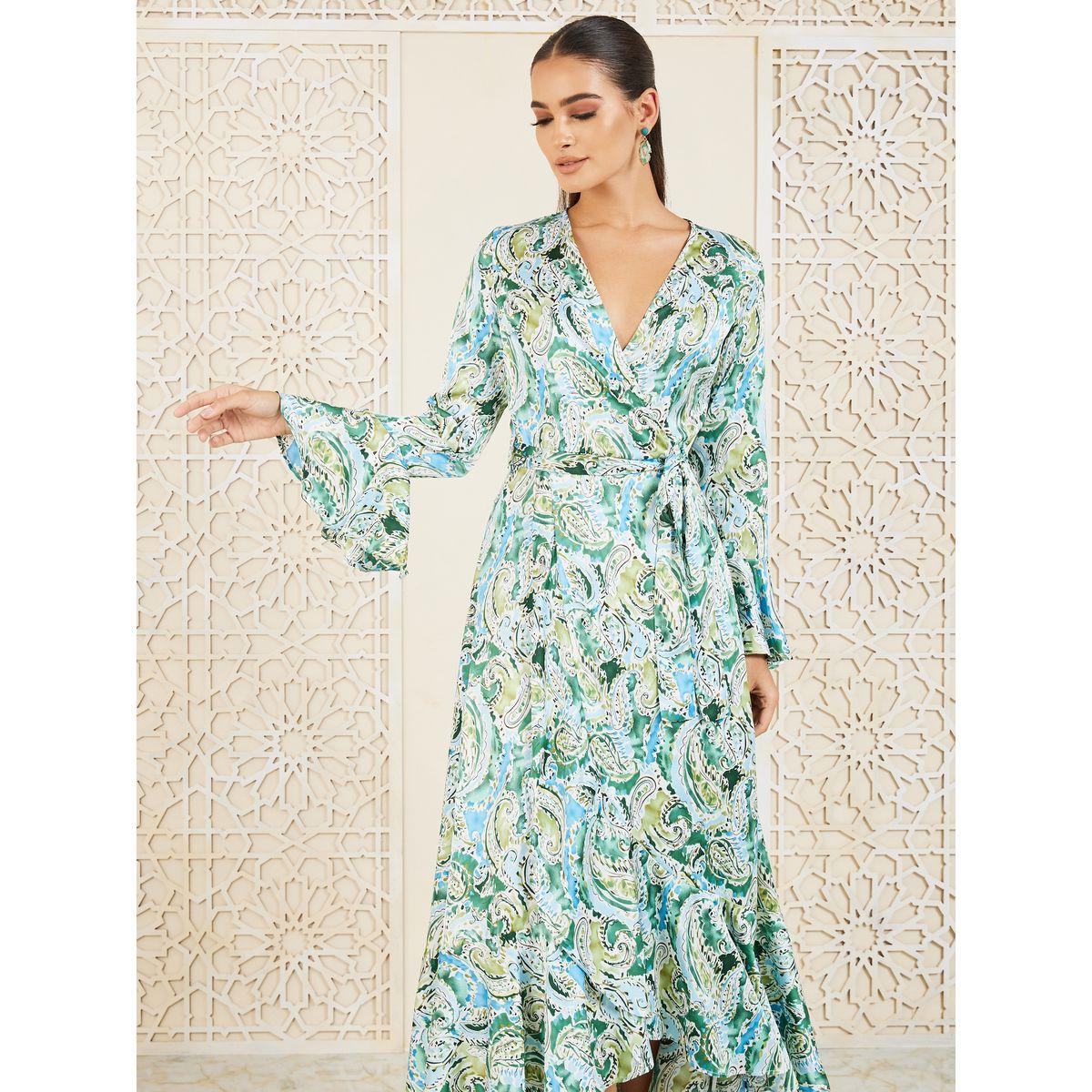 Styli Paisley Print Ruffle Hem Wrap Maxi Dress-women-clothing-dresses-image-2
