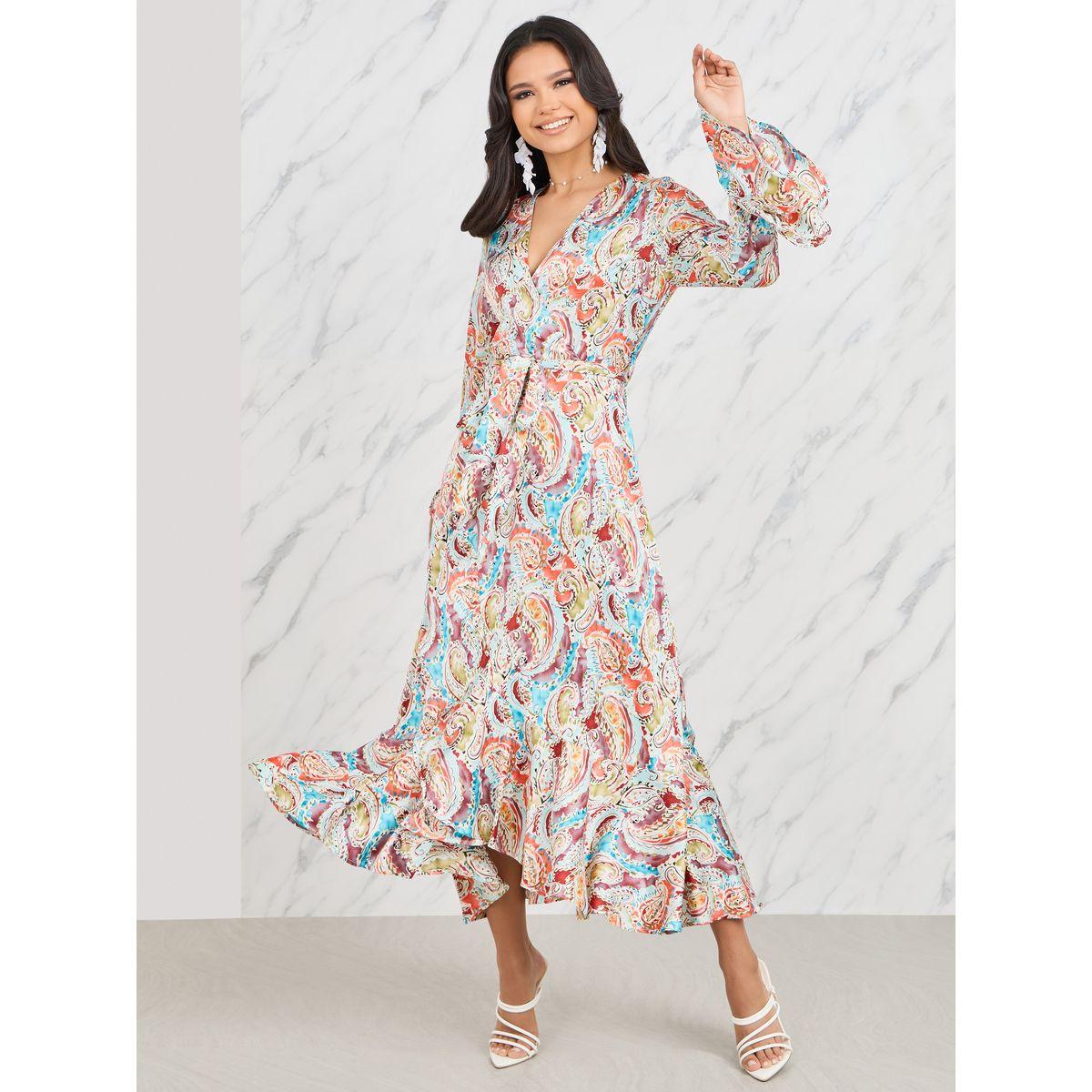 Styli Paisley Print Ruffle Hem Wrap Maxi Dress-women-clothing-dresses-image-1