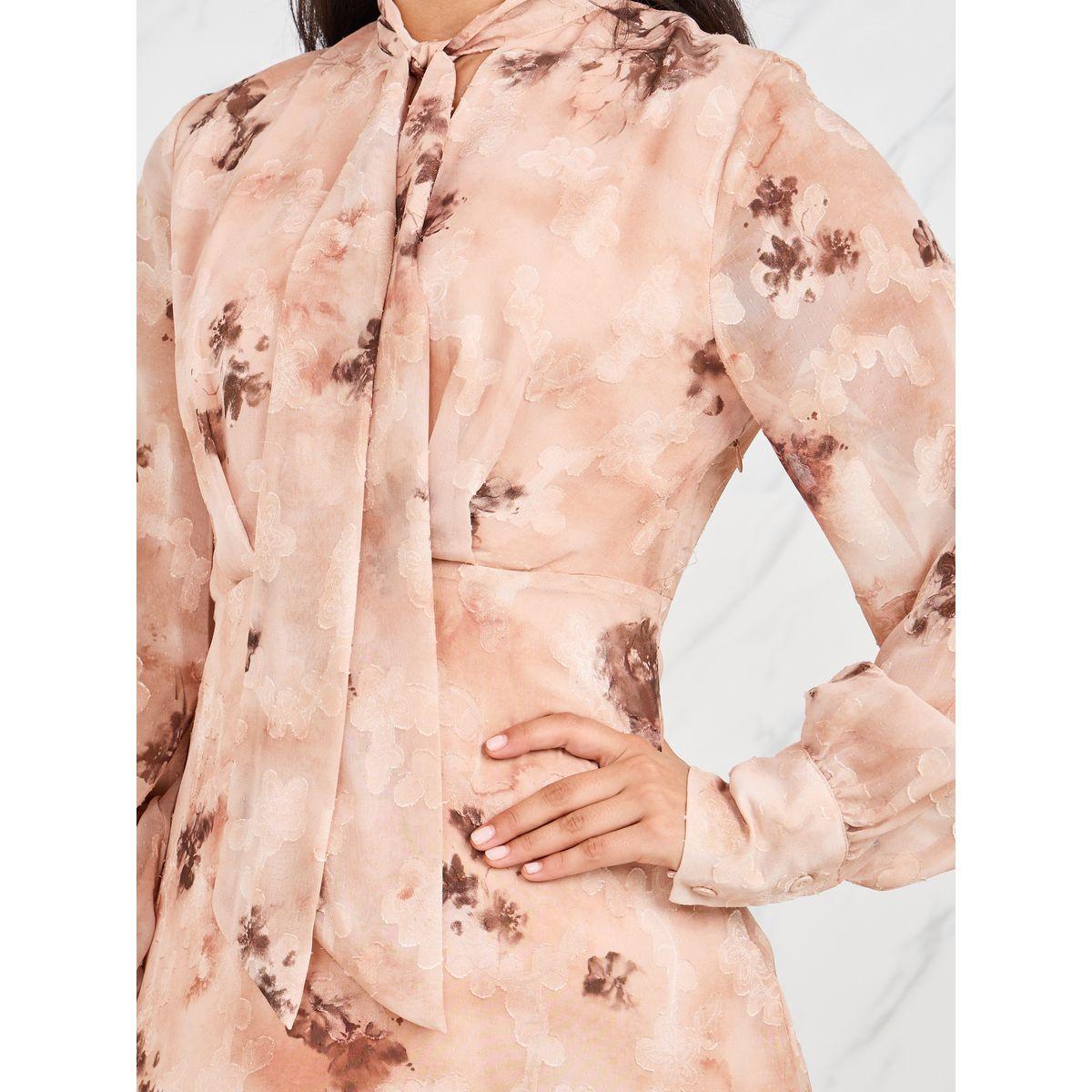فستان ميدي بحافة واسعة وياقة باربطة-women-clothing-dresses-image-3