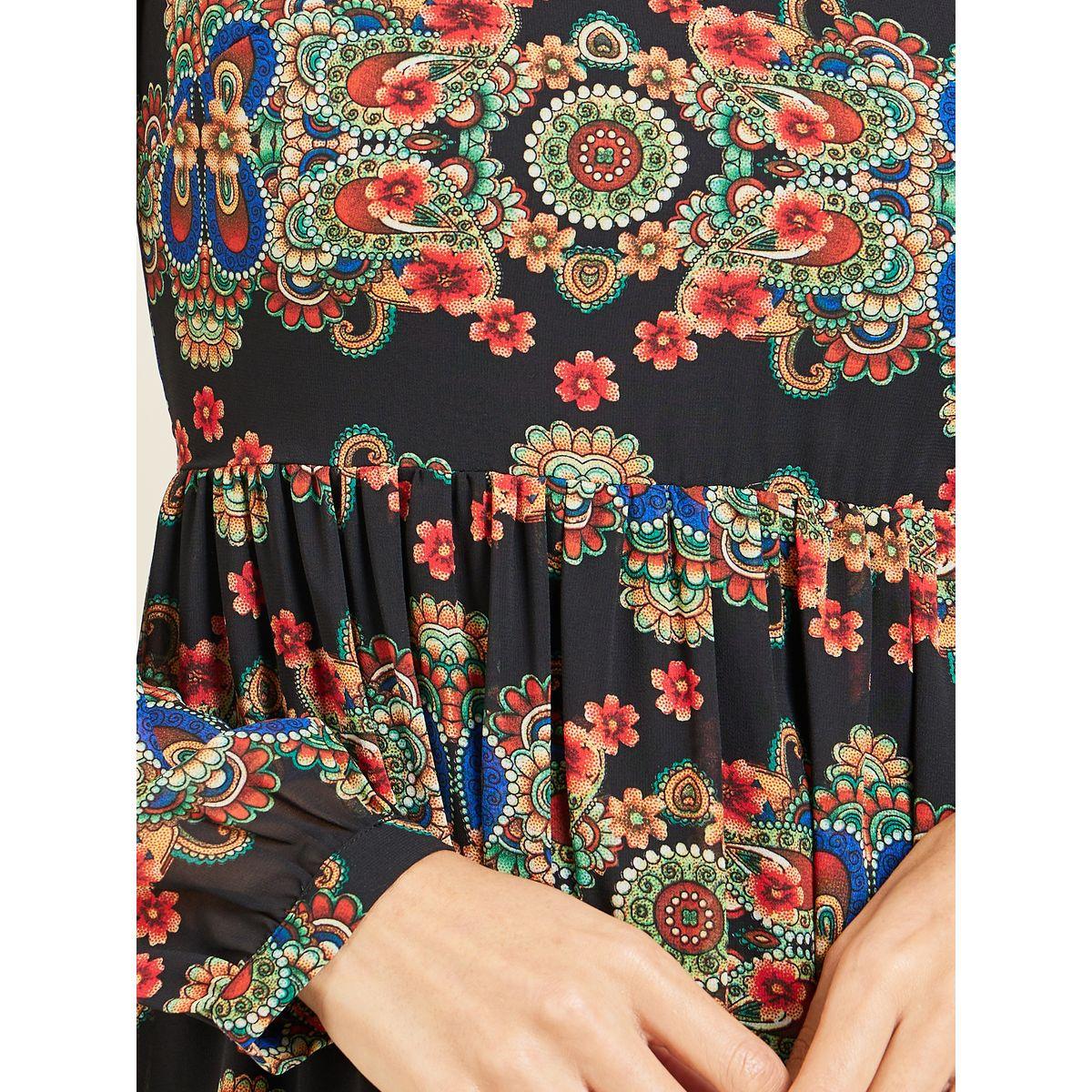 فستان ميدي مطبع بطبعة بوهيمية-women-clothing-dresses-image-3
