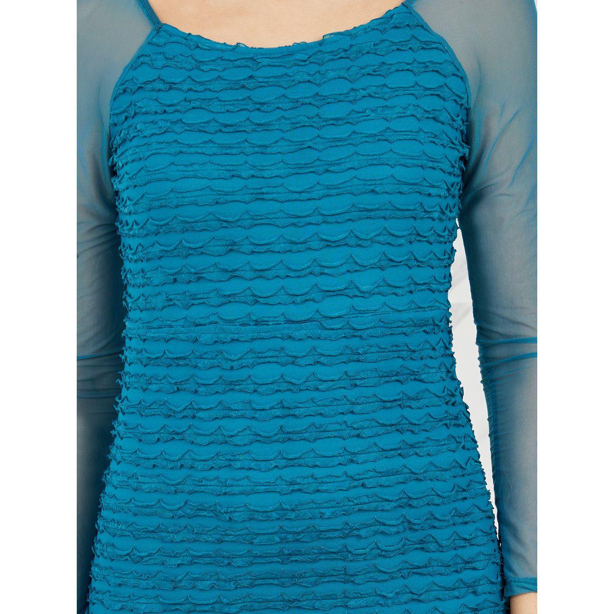 فستان ميدي بأكمام طويلة بنسيج ستيلي-women-clothing-dresses-image-3