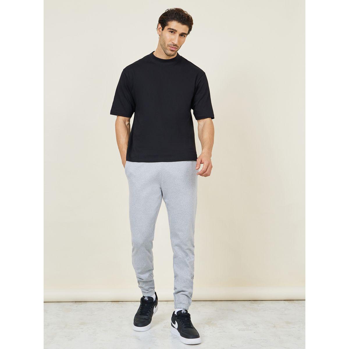 Styli Drawstring Waistband Slim Fit Terry Jogger-men-clothing-bottoms-joggers-image-2