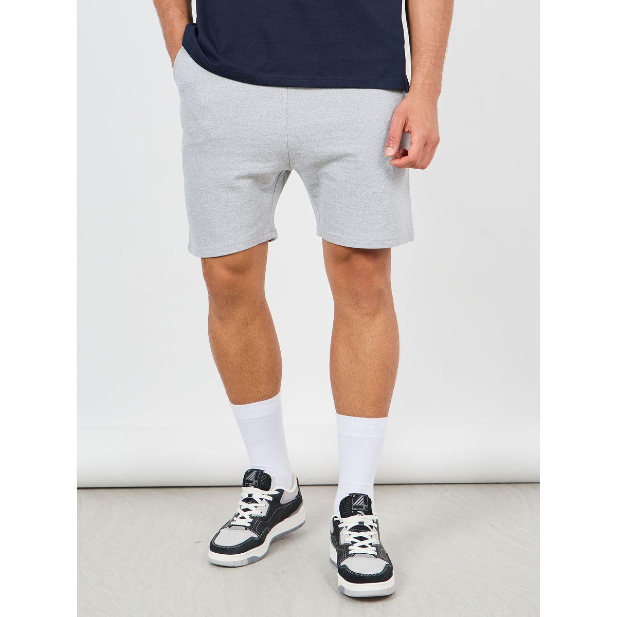 Styli Solid Knit Regular Fit Shorts-men-clothing-bottoms-shorts-image-1