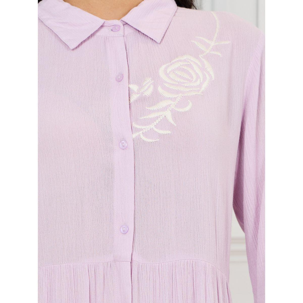فستان ميدي بكسرات وتفاصيل مُطرّزة-women-clothing-dresses-image-4