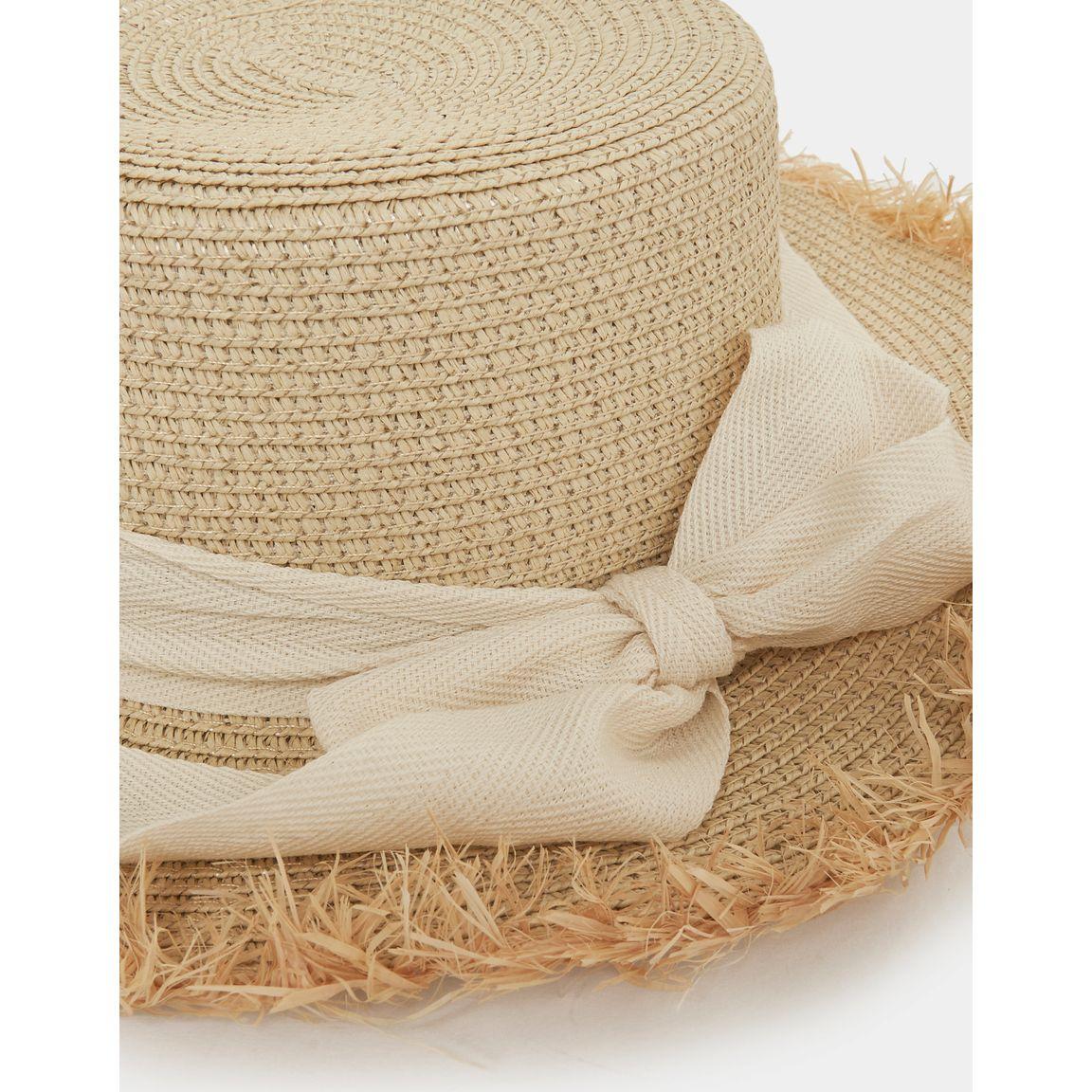 Styli Ribbon Straw Hat with Raw Edges-women-clothingaccessories-capsandhats-image-3