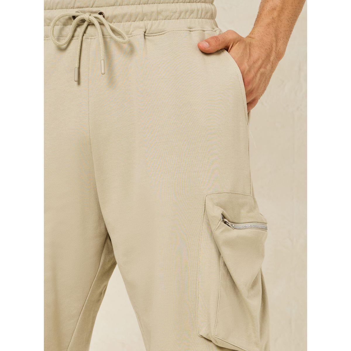 Styli Solid Oversized Shorts with Cargo Pocket Detail-men-clothing-bottoms-shorts-image-3