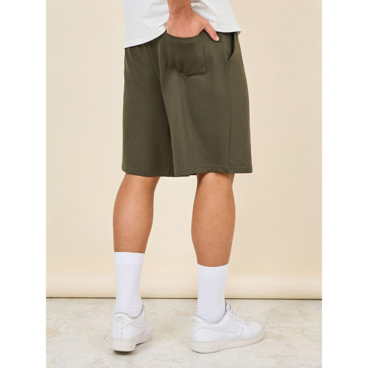 شورت ستيلي الكبير الحجم مع حزام الخصر المشدود-men-clothing-bottoms-shorts-image-1