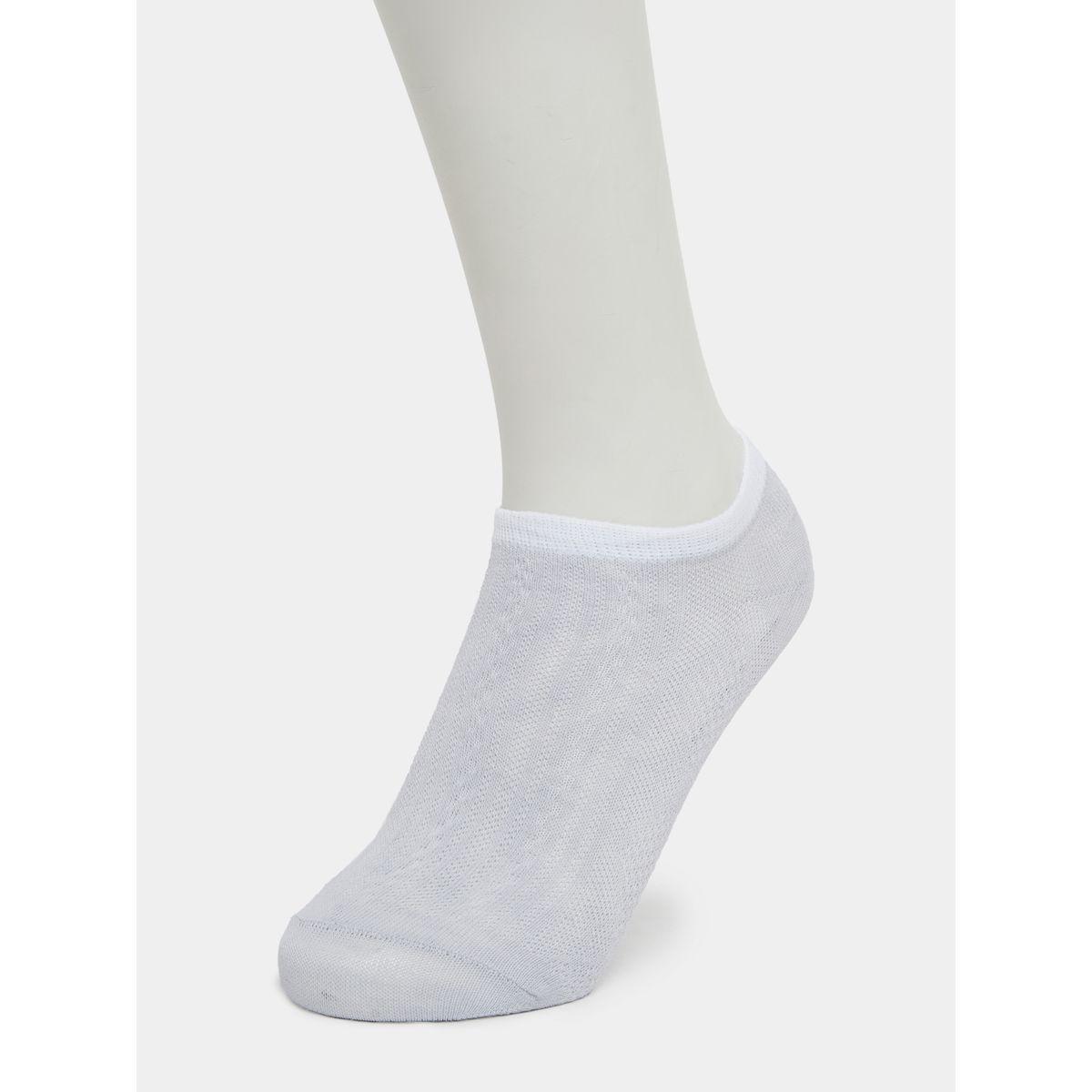 Styli Pack of 3 - Ribbed Contrast Cuff Shoeliner Socks-women-socksandstockings-image-6