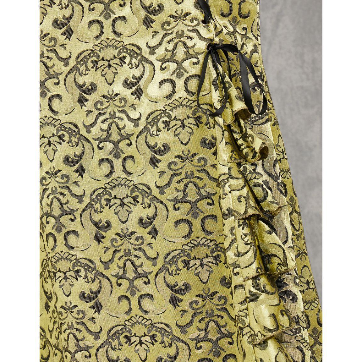 Styli Damask Print Ruffle Maxi Skirt with Tie-Ups-women-clothing-bottoms-skirts-image-3