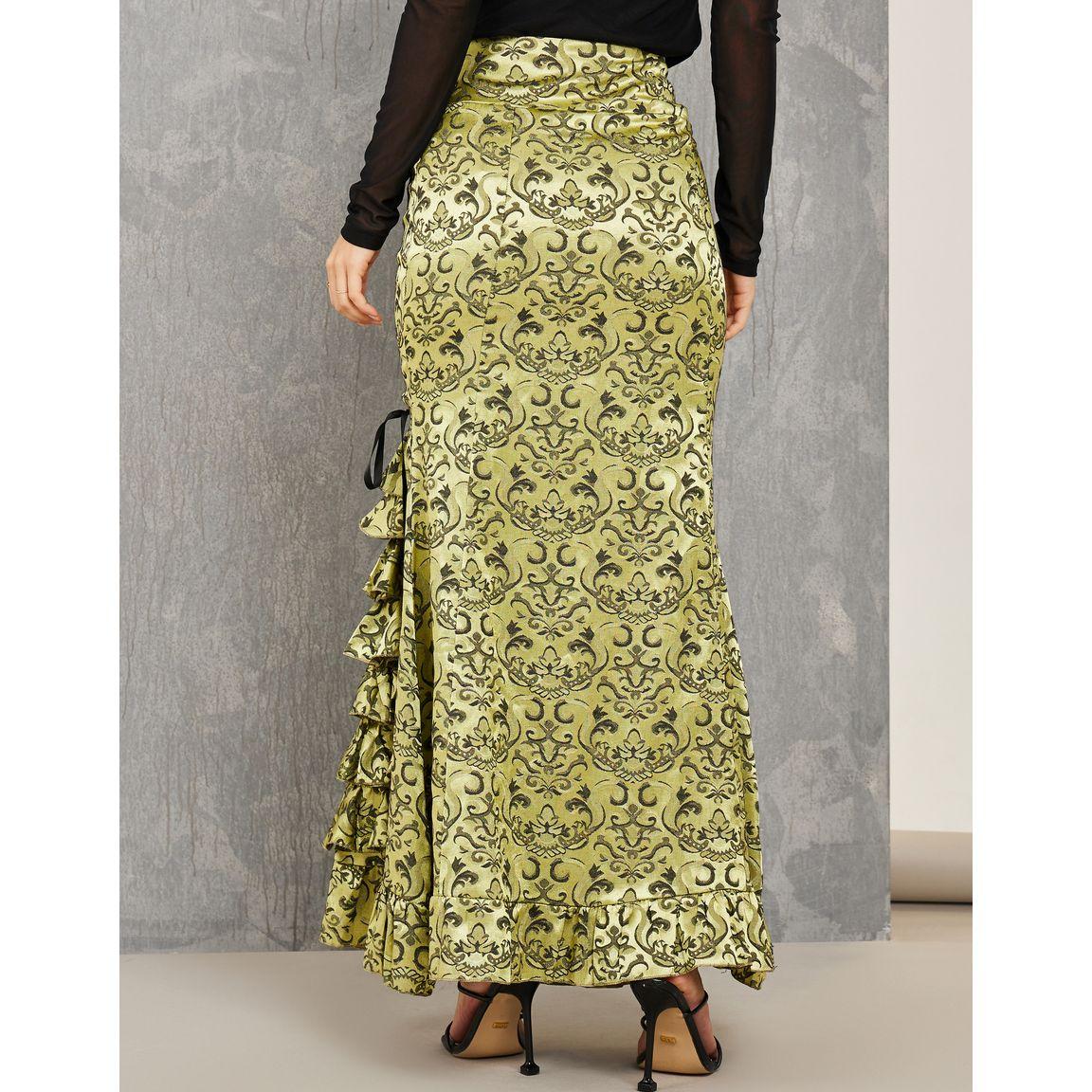 Styli Damask Print Ruffle Maxi Skirt with Tie-Ups-women-clothing-bottoms-skirts-image-4