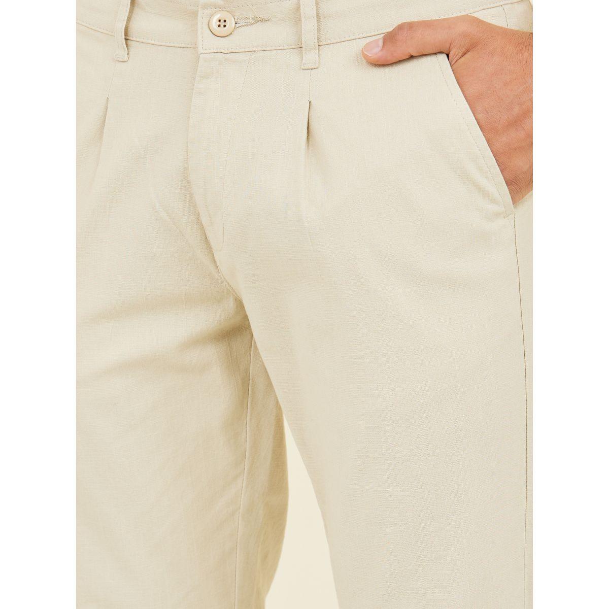 Styli Cotton Slub Pleat Stretch Slim Fit Chino Pants-men-clothing-bottoms-trousersandchinos-trousers-image-3