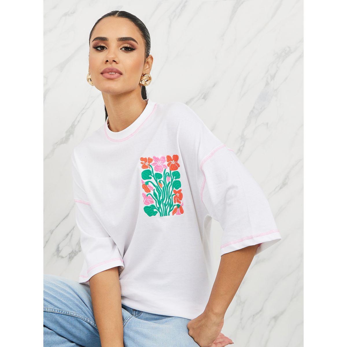 تيشيرت واسع بأكتاف منخفضة-women-clothing-tshirts-image-1