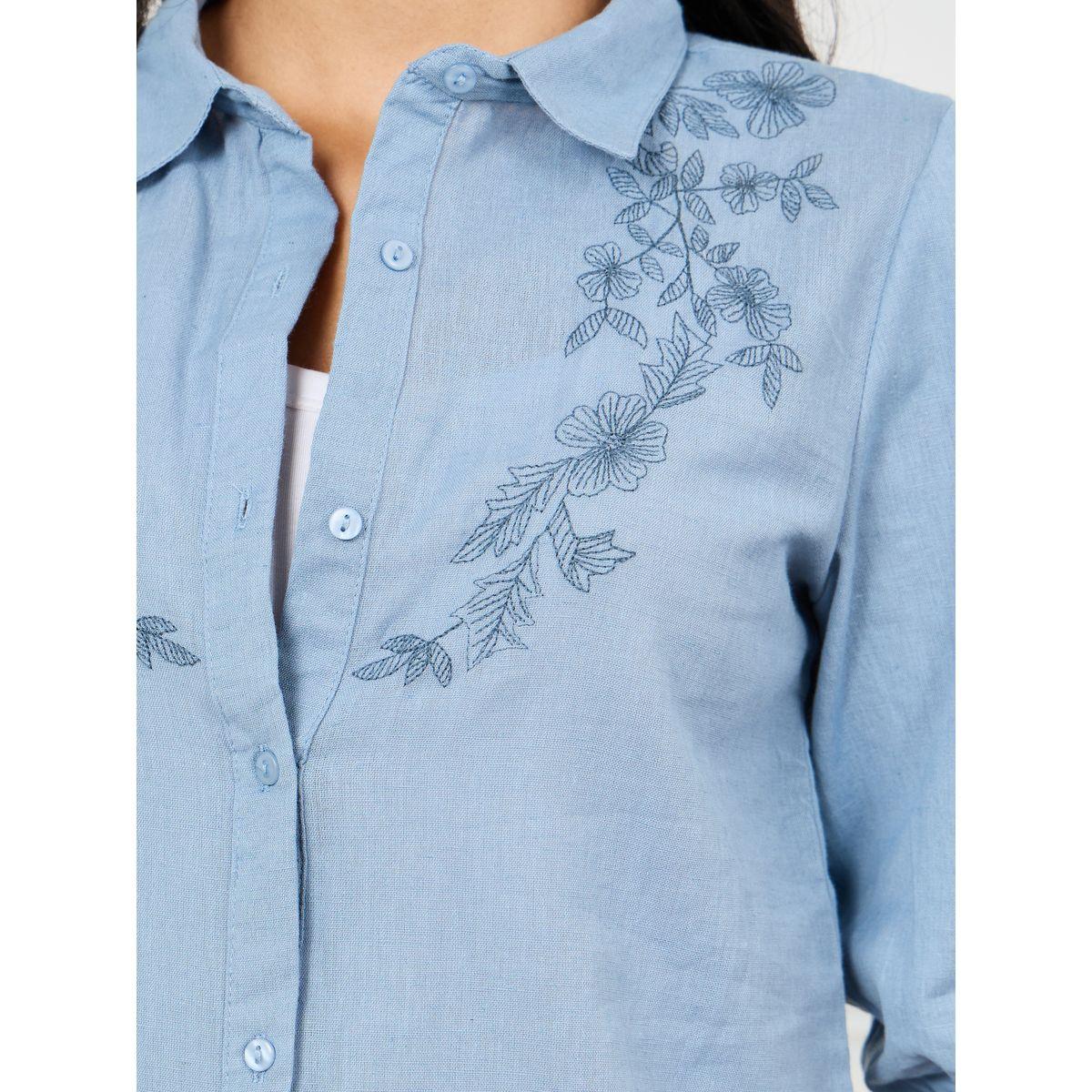 Styli Limited Embroidered Yoke Relaxed Fit Shirt-women-clothing-shirtsandblouses-shirts-image-4